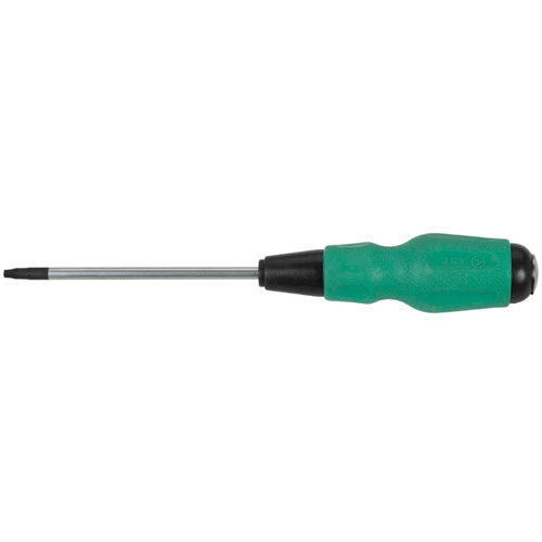 Square TORQUE DRIVE&reg; Screwdriver, #2 Tip, Round, 4" L, Cushion Grip Handle Superchem Industries