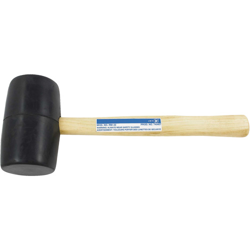 RM-32 Rubber Mallet, 32 oz., Wood Handle, 13-1/2" L Superchem Industries