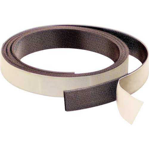 Magnetic Strips, 50' L x 1" W, 1/16" Thickness, Strength of 6 lbs. per Lin. Ft. Superchem Industries