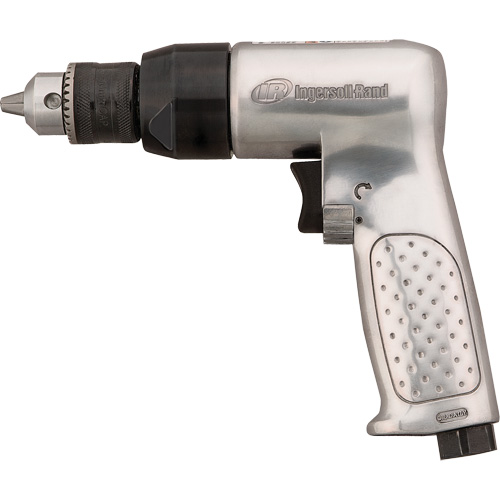 Perceuse pneumatique r&eacute;versible, 4 pi³/min, 1/4" NPTF, 93 dBA, 3/8" mandrin, Avec cl&eacute; Superchem Industries