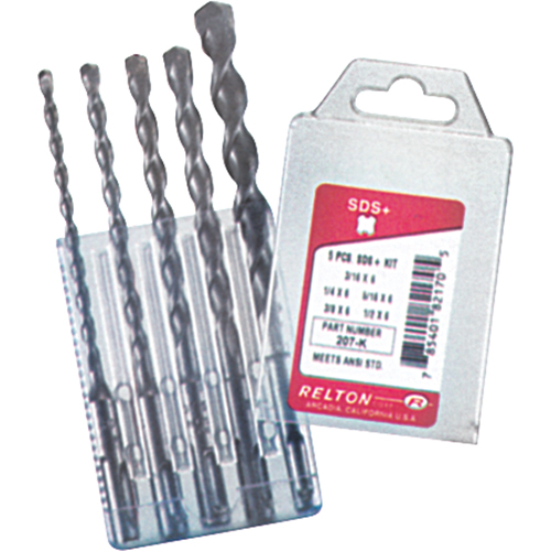 SDS+ Drill Sets, 5 Pieces, Alloy Steel Superchem Industries