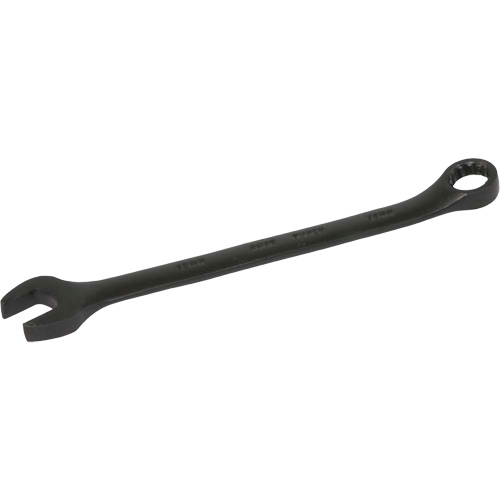 Flat Shank Combination Wrench, 12 Point, 12 mm, Black Oxide Finish Superchem Industries