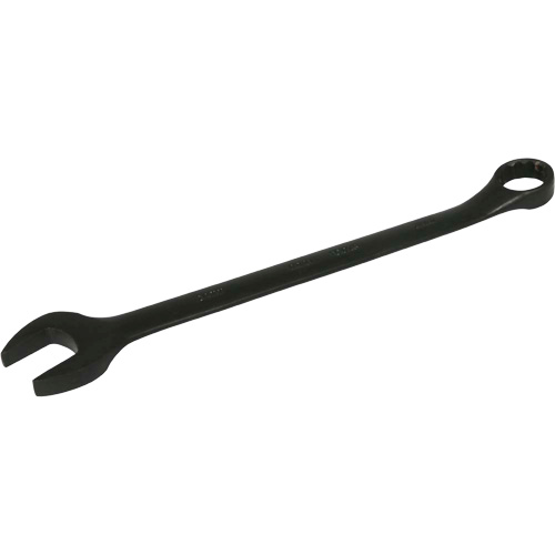 Flat Shank Combination Wrench, 12 Point, 24 mm, Black Oxide Finish Superchem Industries