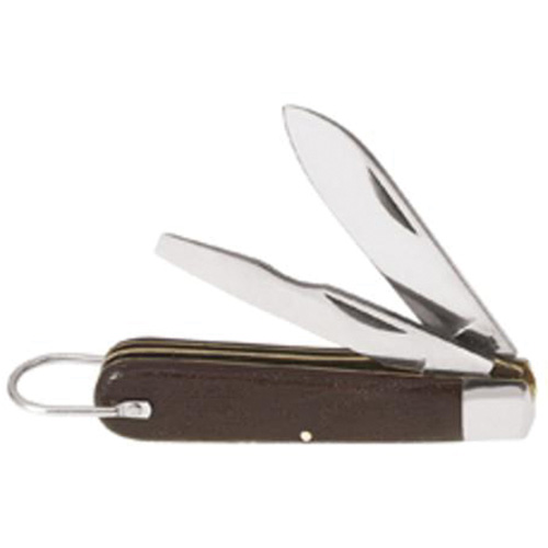 2-Blade Pocket Knife, 2-1/2" Blade, Carbon Steel Blade, Plastic Handle Superchem Industries