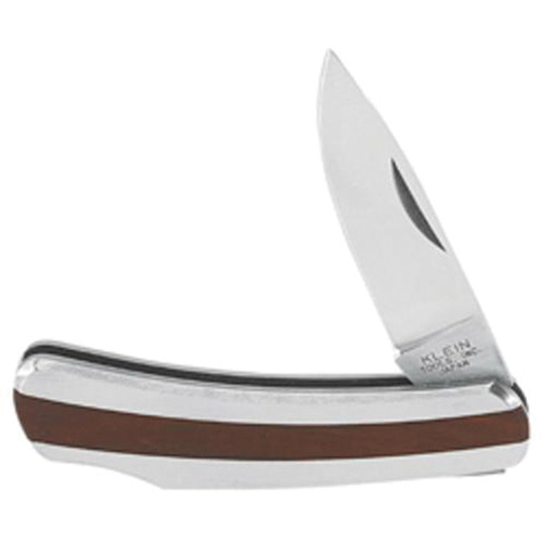 Pocket Knife with Drop Point Blade, 2-1/4" Blade, Stainless Steel Blade, Stainless Steel Handle Superchem Industries