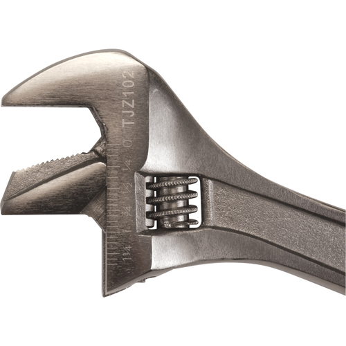 Adjustable Wrench, 10" L, 1-3/8" Max Width, Black Superchem Industries