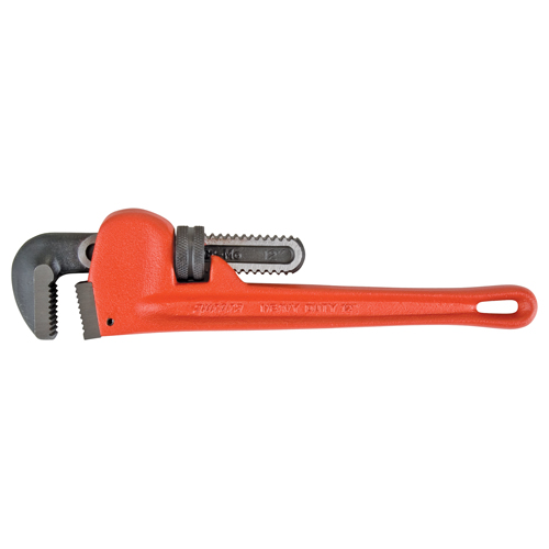 Pipe Wrench, 2" Jaw Capacity, 12" Long, Powder Coated Finish Superchem Industries