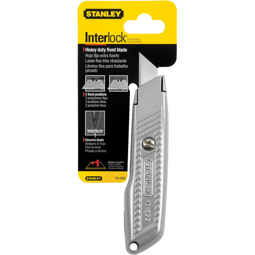 Fixed Blade Interlock&reg; Utility Knife, 5-1/2", Metal Blade Superchem Industries