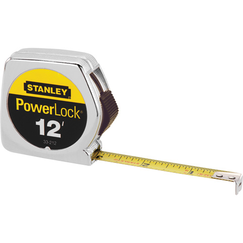 Ruban &agrave; mesurer PowerLock, 1/2" x 12', Marques de goujon Imp&eacute;rial Superchem Industries
