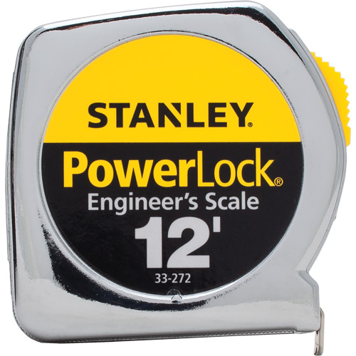 Ruban &agrave; mesurer PowerLock, 1/2" x 12', Marques de goujon Imp&eacute;rial Superchem Industries
