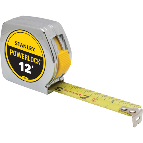 Ruban &agrave; mesurer PowerLock, 3/4" x 12', Marques de goujon Imp&eacute;rial Superchem Industries