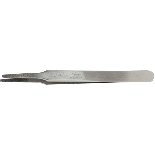 Tweezers - Flat Round Tips, Straight - 4.75" (120 mm) Superchem Industries