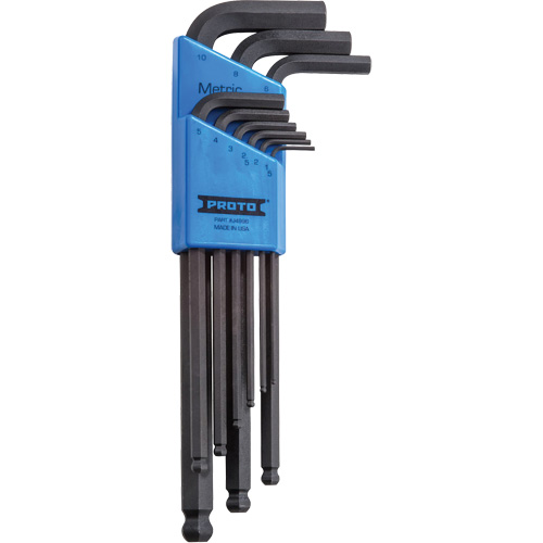 Round Head Hex Key Set, 9 Pcs., Metric Superchem Industries