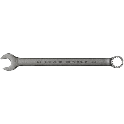 Combination Wrench, 12 Point, 3/4", Black Oxide Finish Superchem Industries