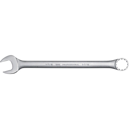 Combination Wrench, 12 Point, 1-7/16", Satin Finish Superchem Industries
