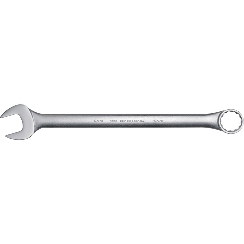 Combination Wrench, 12 Point, 1-5/8", Satin Finish Superchem Industries