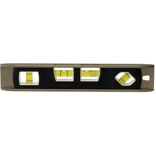 Torpedo Level, 12" L, Aluminum, 4 Vials, Magnetic Superchem Industries