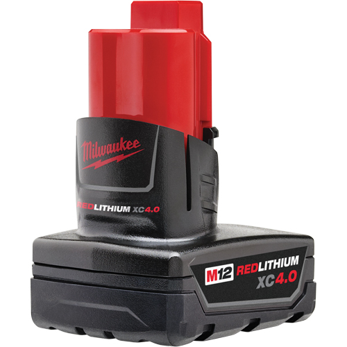 M12 Redlithium 4.0 Battery, Lithium-Ion, 12 V, 4 A Superchem Industries