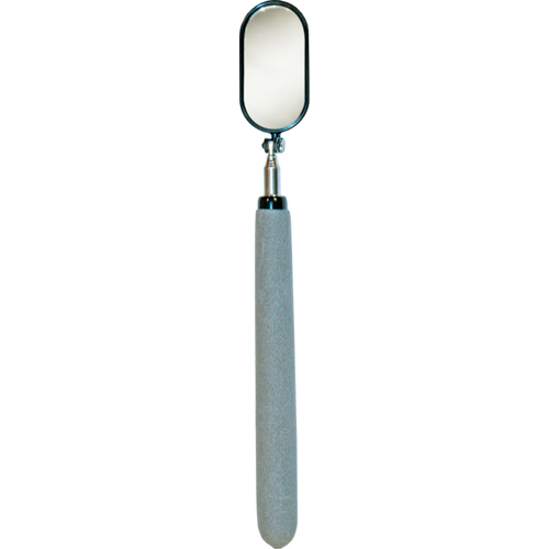 Inspection Mirror, Oval, 1-1/2" L x 1-1/4" W, Telescopic Superchem Industries