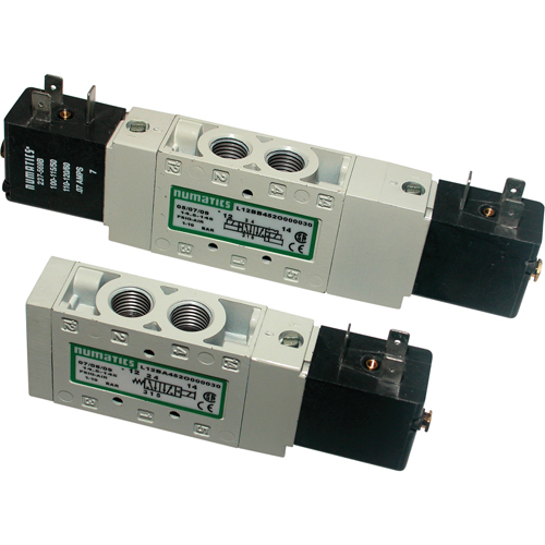 Pilot 5-Way 2-Position 4-Way Solenoid Valves, 1/8" Pipe, 150 PSI Superchem Industries