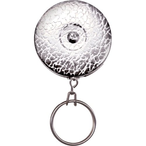 The Original Key Reel, Chrome, 24" Cable, Belt Clip Attachment Superchem Industries