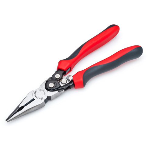 Pro Series Dual Material Long Nose Compound Action Cutting Pliers, 9" L Superchem Industries