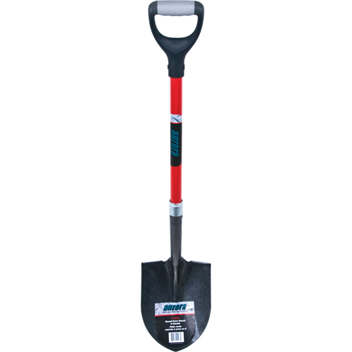 Pelle ronde robuste, Lame Acier au carbone, Fibre de verre, Manche Prise en D Superchem Industries