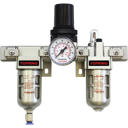 Airflo Modular Filter/Regulator & Lubricator (Gauge Included), 1/2" NPTF Superchem Industries