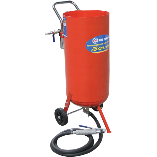 Machines de sablage &agrave; jet, 6-25 pi³/min, R&eacute;servoir de 16,6 gal. (20 gal. US) Superchem Industries