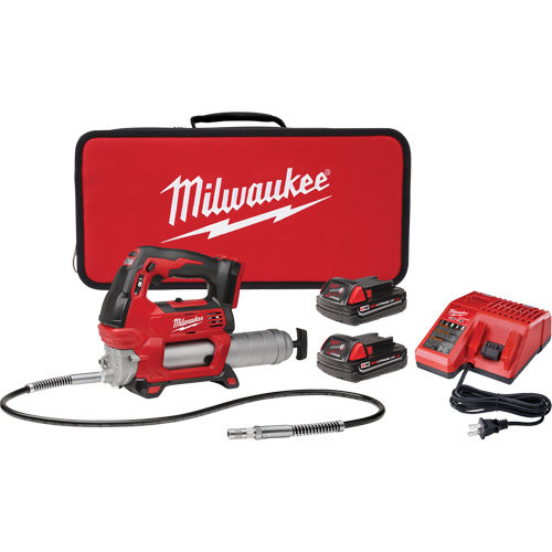 M18 Cordless 2-Speed Grease Gun Kit, Lithium-Ion, 18 V Superchem Industries