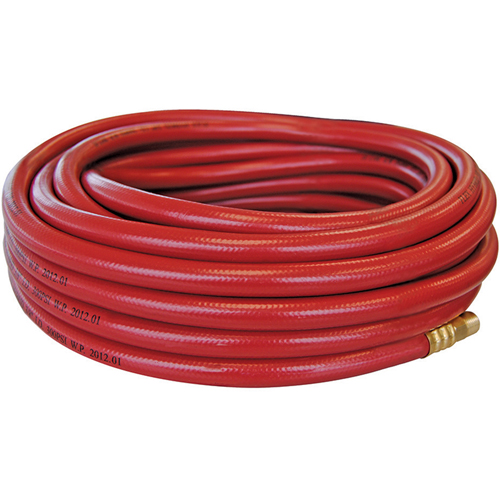 Flexhybrid Hoses with Fittings, Air, Technopolymer, 3/8" dia. x 50', 300 psi, 1/4 NPT Superchem Industries