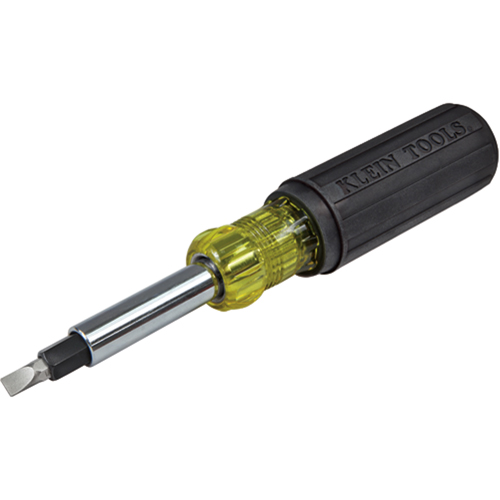 Heavy-Duty Multi-Bit Screwdriver/Nut Driver, 7-9/10" L, Cushion Grip Handle Superchem Industries