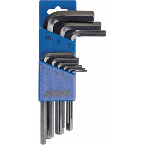 Hex Key Pouch Set, 9 Pcs., Metric Superchem Industries