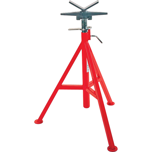 Support de tuyau en V no VJ-99, 71-132 cm R&eacute;glage de la hauteur, 12" Capacit&eacute; max. de tuyau, 2500 lb Capacit&eacute; de charge max. Superchem Industries
