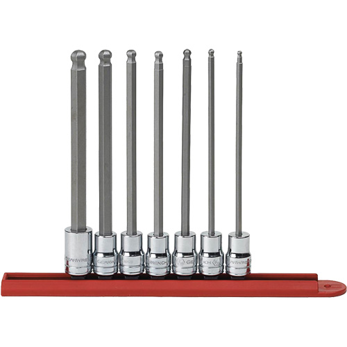 SAE Long Ball End Bit Socket Set, Hex, 3/8" Drive, 7 Pcs Superchem Industries