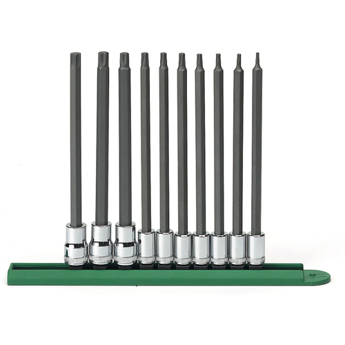 Long Bit Socket Set, Torx&reg;, 1/4"/3/8" Drive, 10 Pcs Superchem Industries