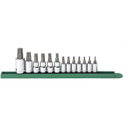 Jeu de douilles &agrave; embouts, Torx, Prise 1/2"/1/4"/3/8", 13 mrcx Superchem Industries