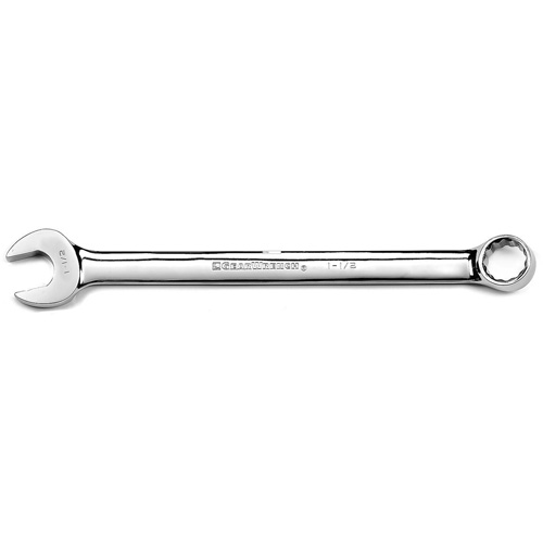 12-Point Long Pattern Combination Wrench, 12 Point, 1-1/2", Chrome/Polished Finish Superchem Industries