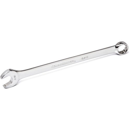 12-Point Long Pattern Combination Wrench, 12 Point, 1-1/2", Chrome/Polished Finish Superchem Industries