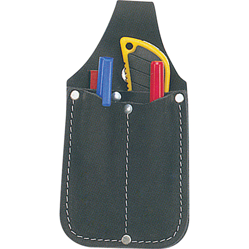 Utility Pouch, Knife Holder, Leather, 3 Pockets Superchem Industries