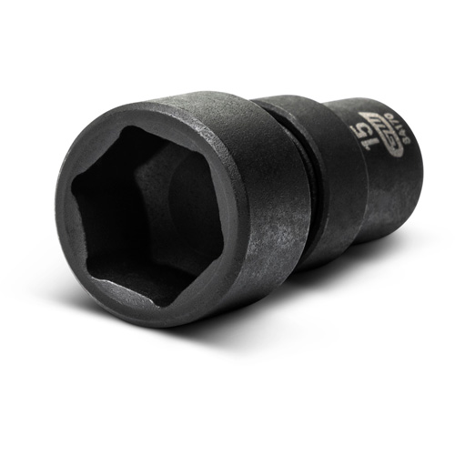 12-Piece 1/4" Drive 6 Point Universal impact Metric Flex Socket Set Superchem Industries