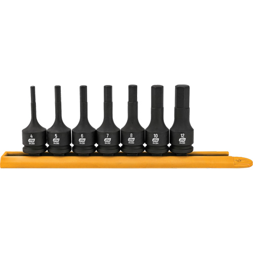 Hex Bit Impact Metric Socket Set, 7 Pieces Superchem Industries