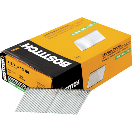 Clous de finition &agrave; angle de calibre 15 Superchem Industries