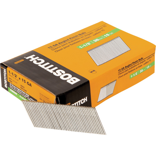 Clous de finition &agrave; angle de calibre 15 Superchem Industries