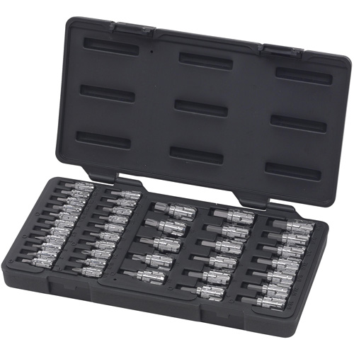 Pass-Thru SAE/Metric Bit Socket Set, Hex/Phillips/Slot/Torx&reg;, 1/4"/3/8" Drive, 39 Pcs Superchem Industries