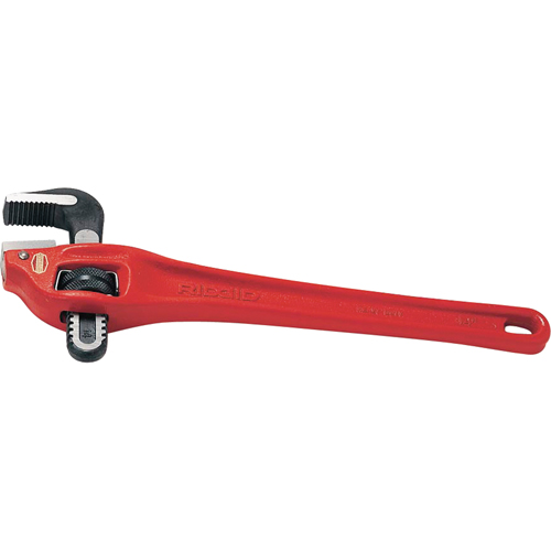 Heavy-Duty Offset Pipe Wrench #14, 2" Jaw Capacity, 14" Long, Powder Coated Finish Superchem Industries
