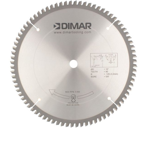 Contractor Saw Blades, 10", 80 Teeth, Non-Ferrous Use Superchem Industries