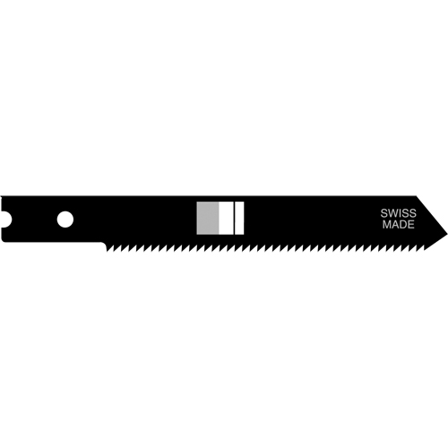 Lames de scie sauteuse, Acier rapide, Tige en U, 2-3/4" lo, 24 dents par pouce Superchem Industries