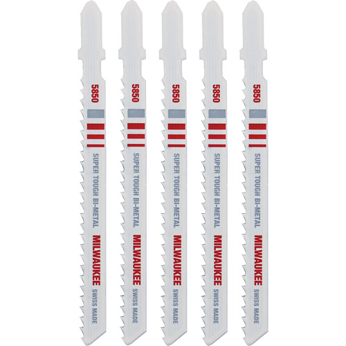 Lame de scie sauteuse, Bim&eacute;tal, Tige en T, 4" lo, 8 dents par pouce Superchem Industries
