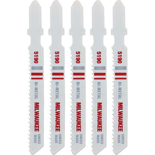 Jigsaw Blade, Bi-Metal, T-Shank, 3" L, 14 TPI Superchem Industries